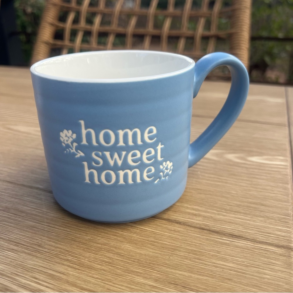 Farmhouse Blue Stoneware 12 oz. Coffee Mug Threshold HOME SWEET HOME